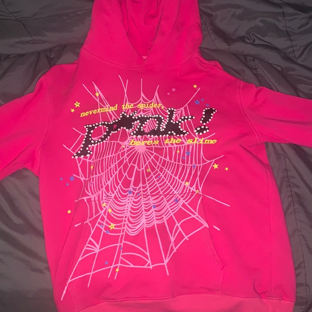 Pink Sp5der hoodie